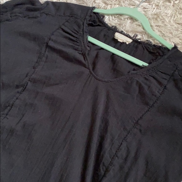 SOLD ✔️ Aritzia Azure Sky Black short sleeve shirt - Picture 3 of 7